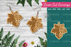 Laser Cut Leaves Earrings SVG Bundle
