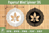 Leaves Papercut Wind Spinner SVG Bundle