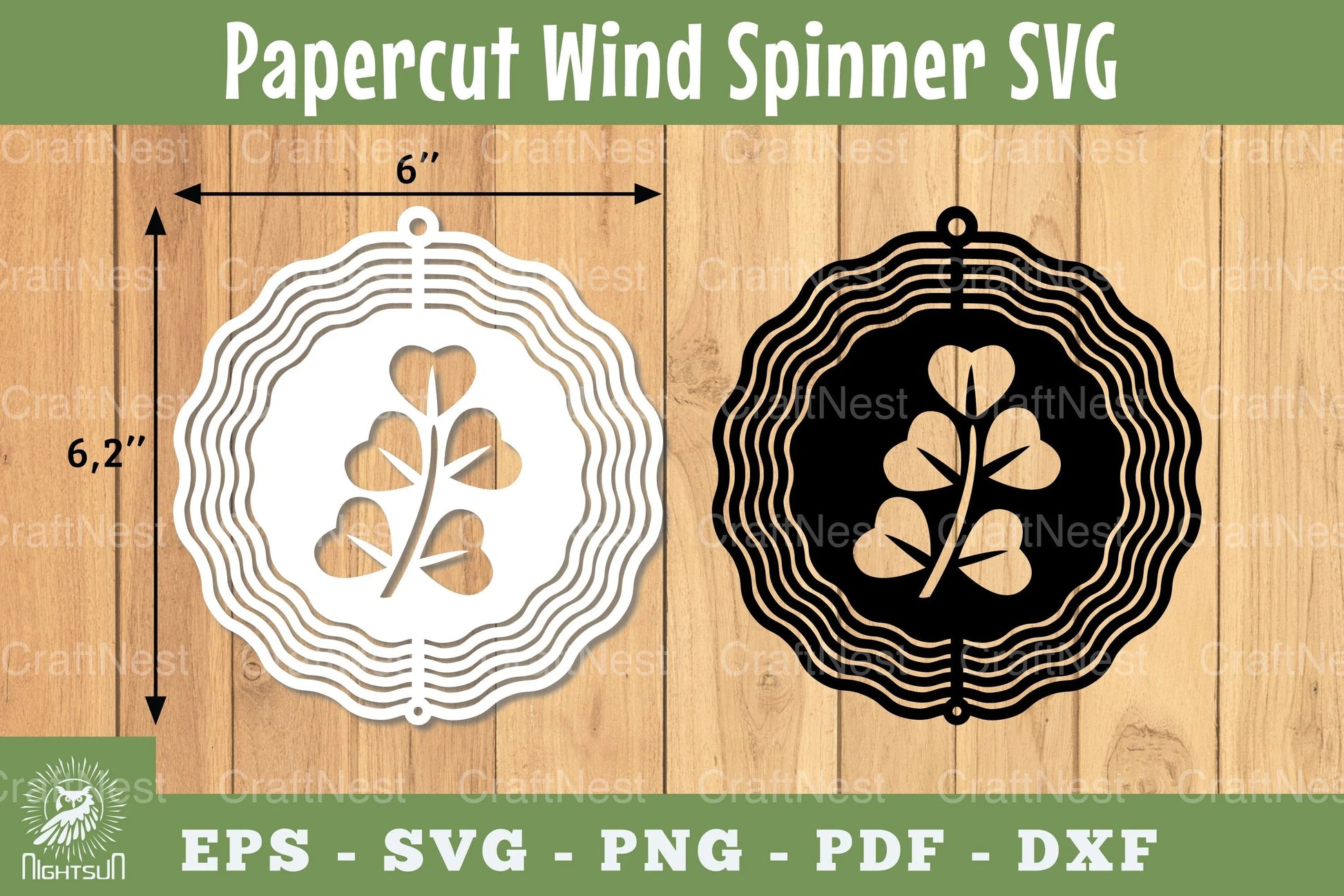 Leaves Papercut Wind Spinner SVG Bundle - CraftNest - Digital Crafting and Art