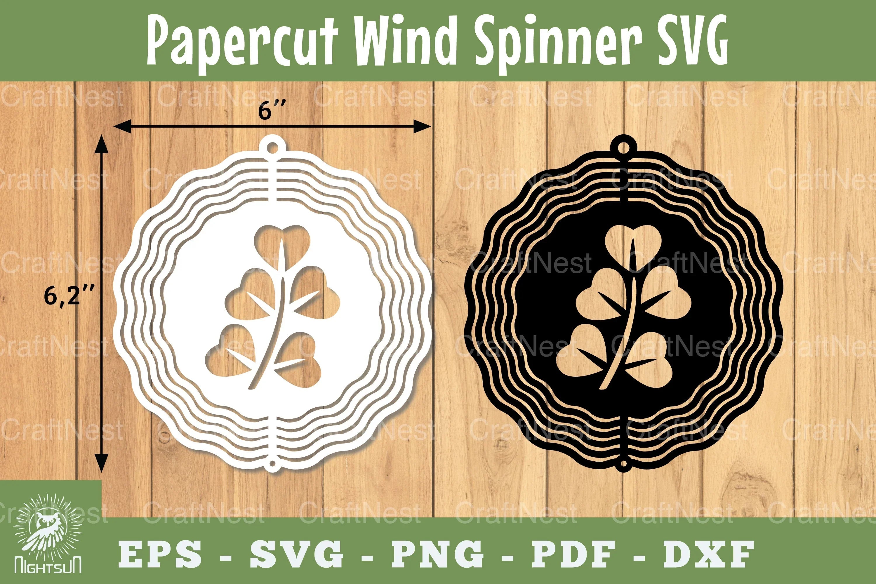 Leaves Papercut Wind Spinner SVG Bundle - CraftNest - Digital Crafting and Art