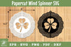 Papercut Leaves Wind Spinner Clipart Bundle