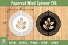 Leaves Papercut Wind Spinner SVG Bundle