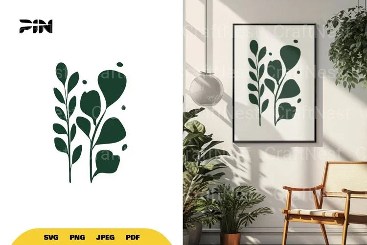 Leaves Wall Cut File SVG Bundle - Clipart Bundle - CraftNest - Digital Crafting and Art