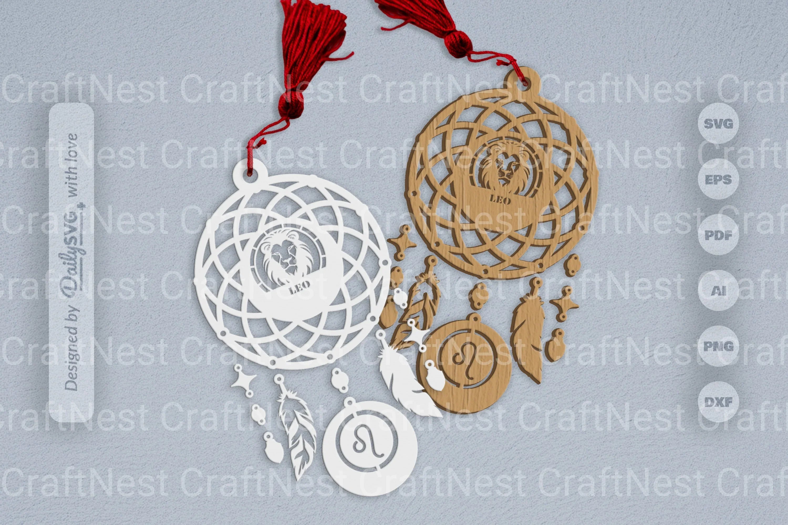 Leo Dream Catcher Set SVG Bundle