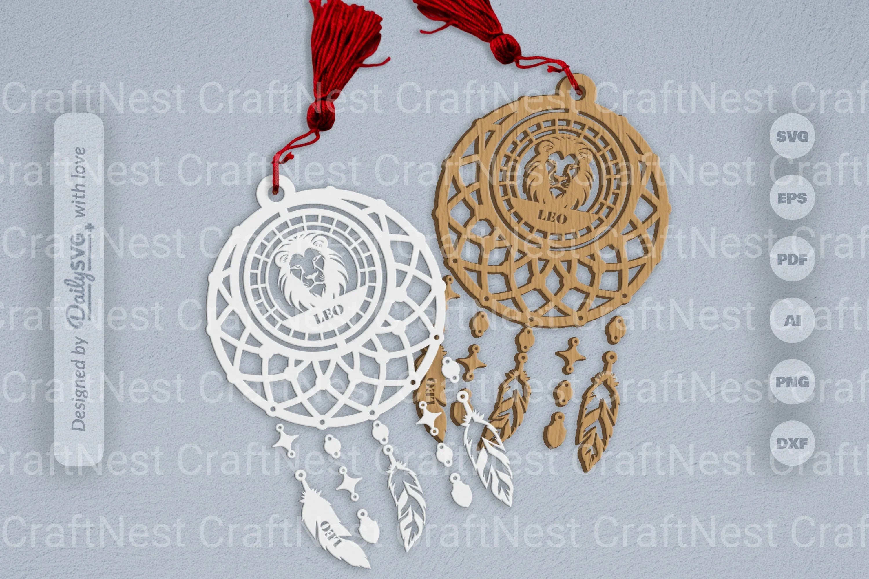 Leo Dream Catcher Set SVG Bundle