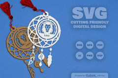 Leo Dream Catcher Laser Cut Set Clipart SVG Bundle - CraftNest - Digital Crafting and Art