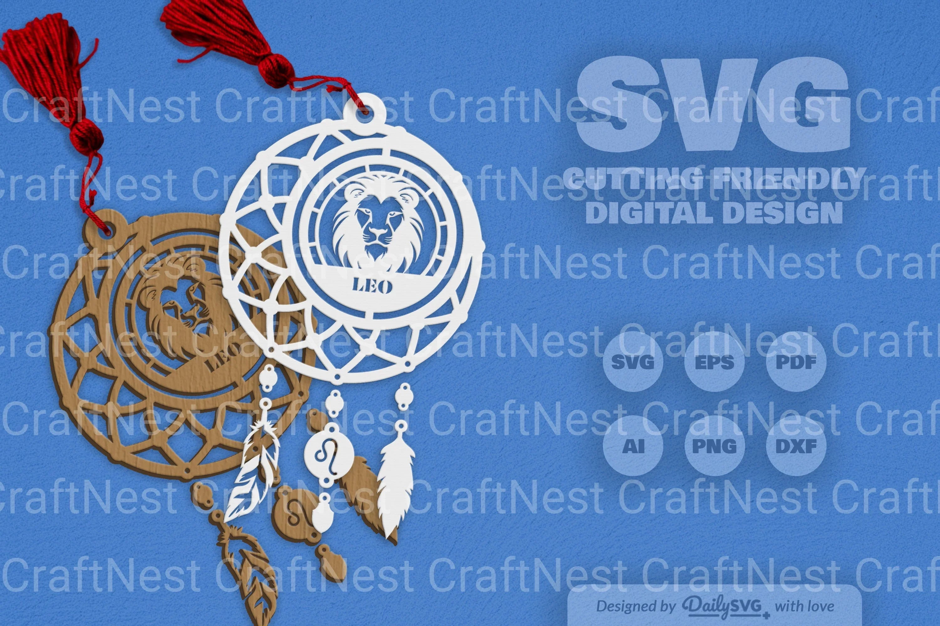 Leo Dream Catcher Set SVG Bundle