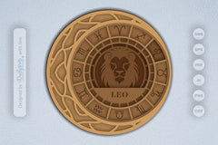 Leo Zodiac Laser Cut SVG Bundle - CraftNest - Digital Crafting and Art