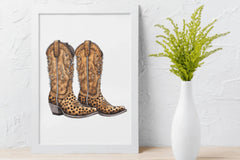 Leopard Cowgirl Boots Clipart Bundle - CraftNest - Digital Crafting and Art
