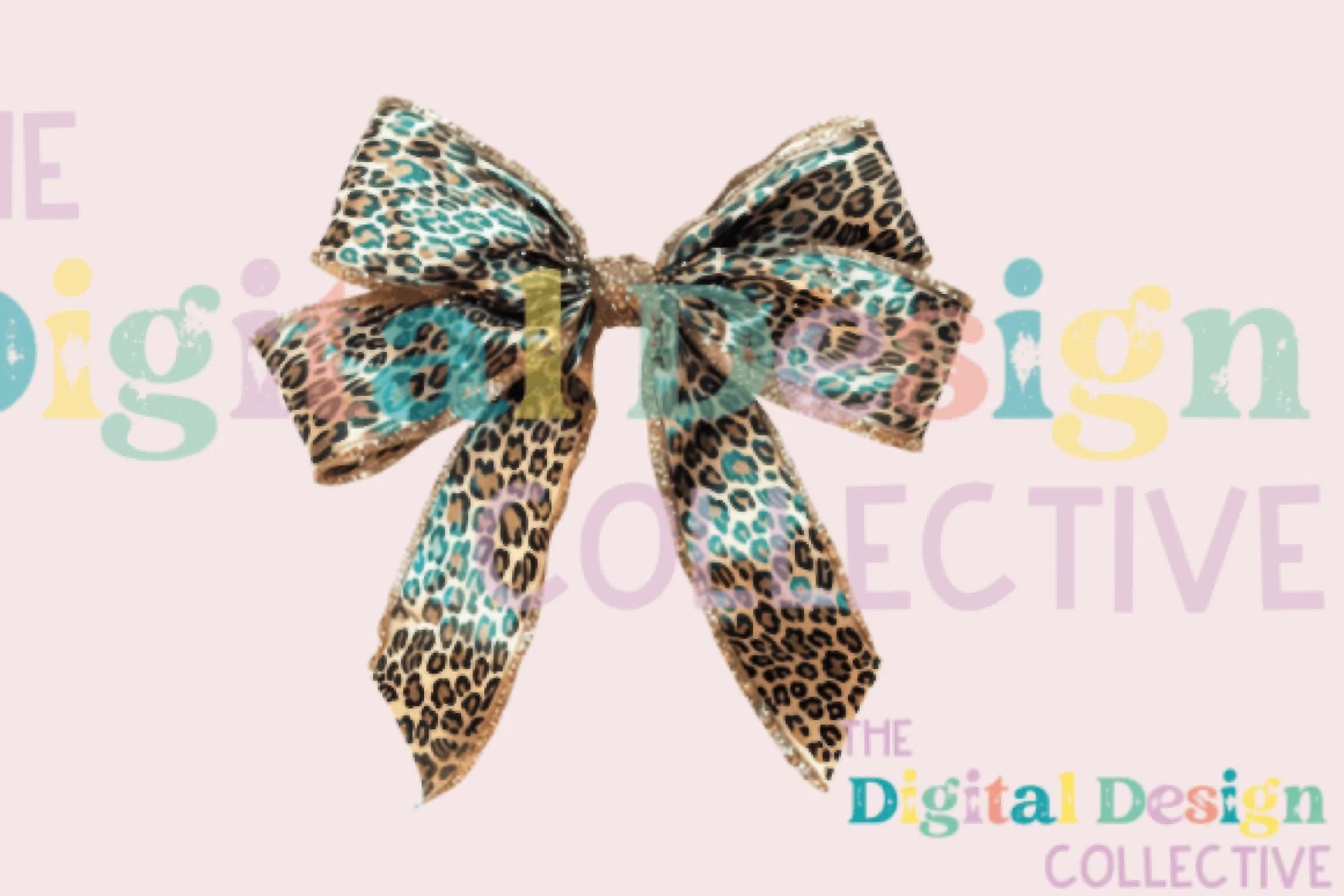 Leopard Turquoise Western Coquette Bow Clipart Bundle - CraftNest - Digital Crafting and Art