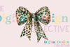 Leopard Turquoise Western Coquette Bow Clipart Bundle