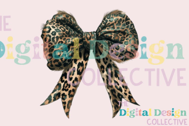 Leopard Turquoise Western Coquette Bow Clipart Bundle - CraftNest - Digital Crafting and Art