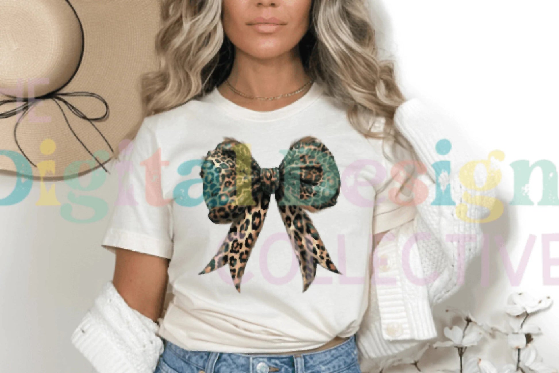 Leopard Turquoise Western Coquette Bow Clipart Bundle - CraftNest - Digital Crafting and Art