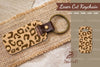 Leopard Pattern Laser Cut Keychain Design Bundle