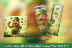 Leprechaun Gold Tumbler Wrap - CraftNest - Digital Crafting and Art