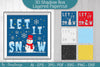 Let it Snow 3D Shadow Box Layered Papercut SVG Bundle