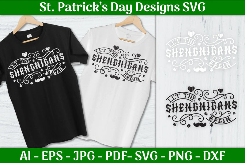 Let The Shenanigans St Patrick's Day SVG Bundle - CraftNest - Digital Crafting and Art