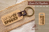 Let's Get Spooky Laser Cut Keychain Design