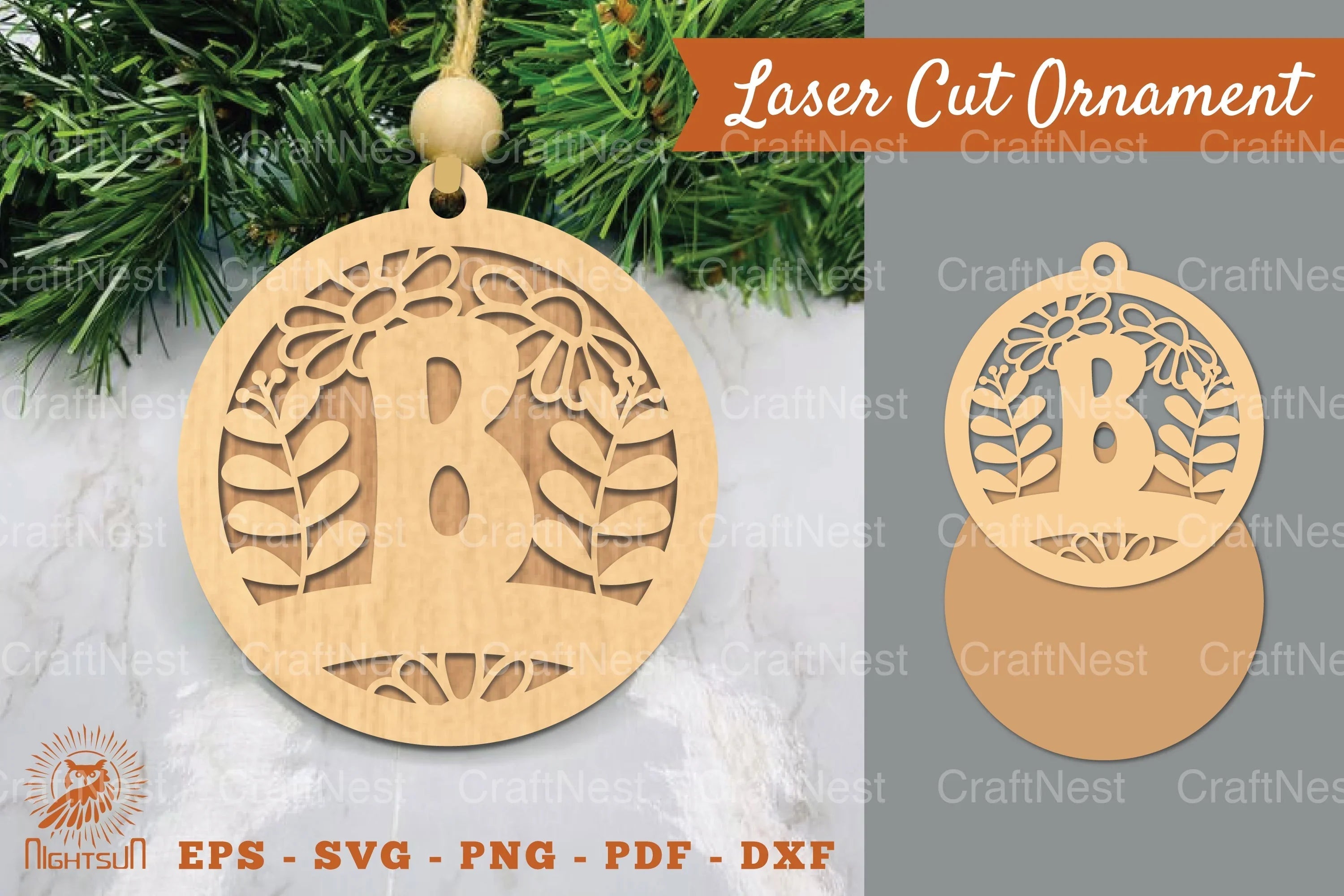 Letter B Laser Cut Ornament Clipart Bundle - CraftNest - Digital Crafting and Art