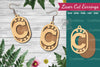 Letter C Laser Cut Earrings Design Bundle