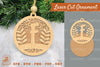 Letter F Laser Cut Ornament Clipart Bundle