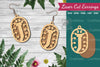 Letter J Laser Cut Earrings Design Bundle