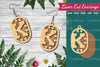 Letter K Laser Cut Earrings - Jewelry Design Bundle
