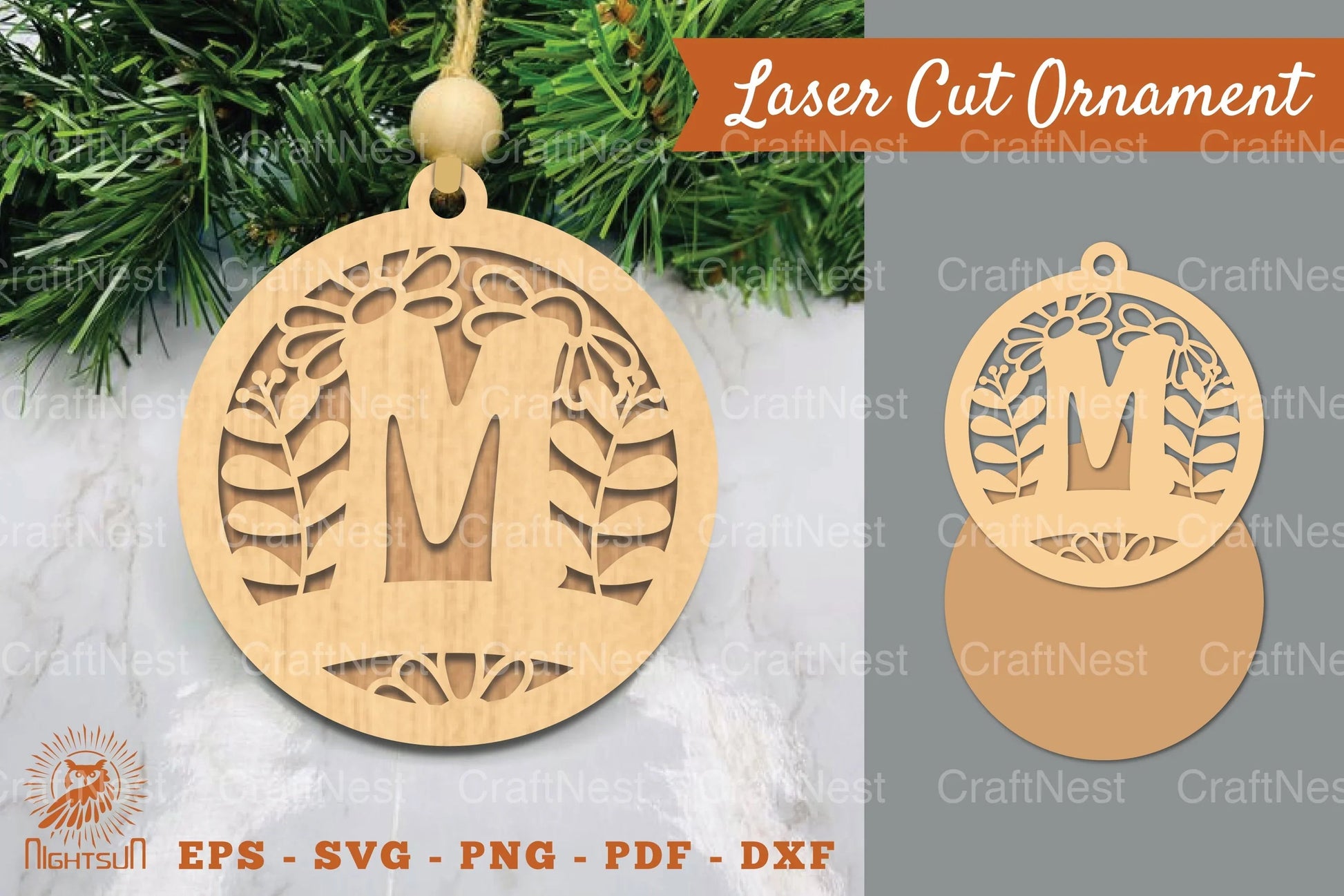 Letter M Laser Cut Ornament Clipart Bundle - CraftNest - Digital Crafting and Art