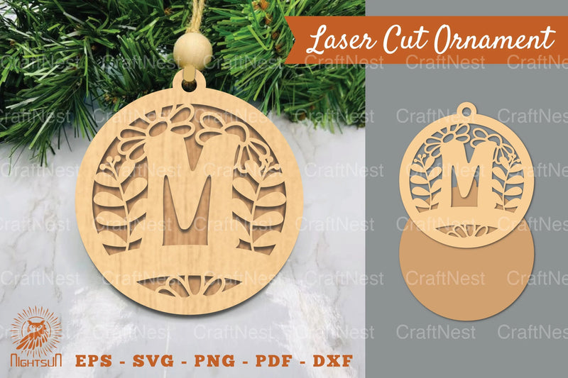 Letter M Laser Cut Ornament Clipart Bundle - CraftNest - Digital Crafting and Art