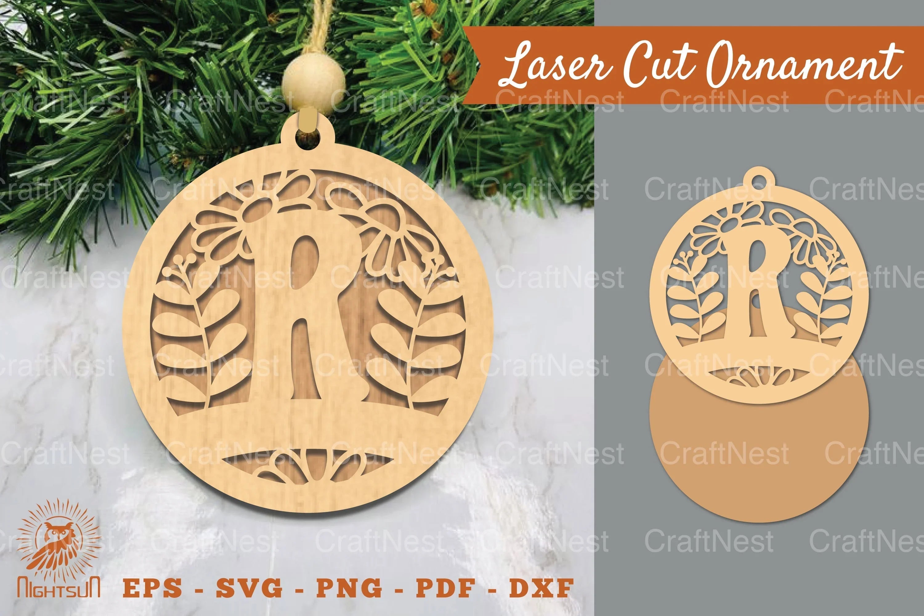 Letter R Laser Cut Ornament Clipart Bundle - CraftNest - Digital Crafting and Art