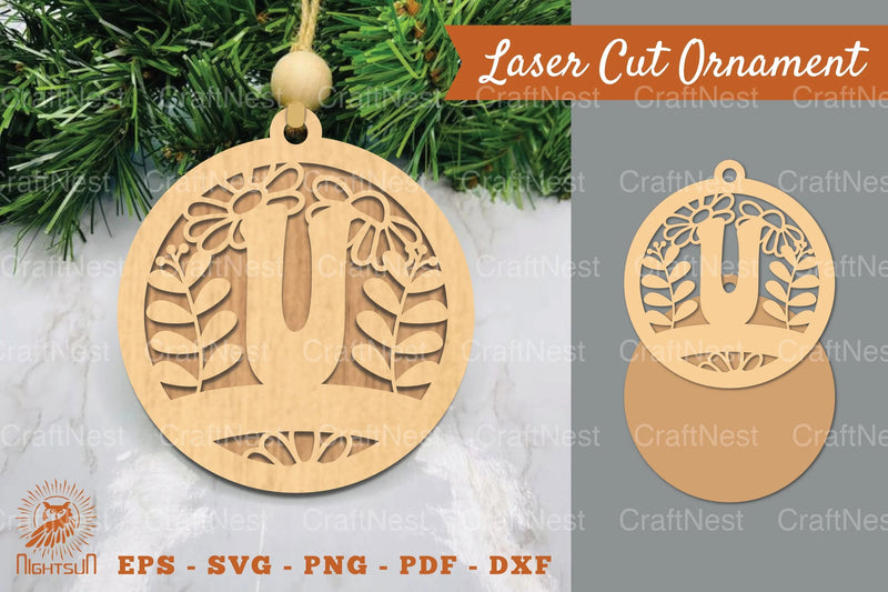 Letter U Laser Cut Ornament Clipart Bundle - CraftNest - Digital Crafting and Art