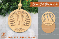 Letter W Laser Cut Ornament Clipart Bundle - CraftNest - Digital Crafting and Art