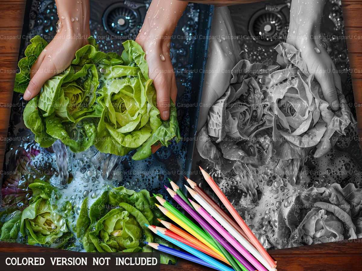 Lettuce Coloring Books - CraftNest - Digital Crafting and Art