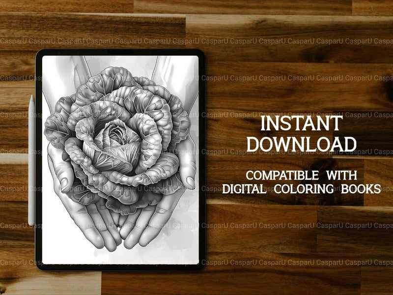 Lettuce Coloring Books - CraftNest - Digital Crafting and Art