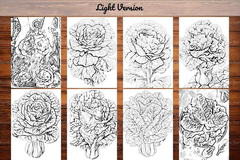 Lettuce Coloring Books - CraftNest - Digital Crafting and Art