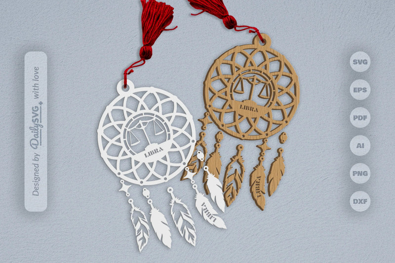Libra Dream Catcher Set SVG Bundle 7 - CraftNest - Digital Crafting and Art