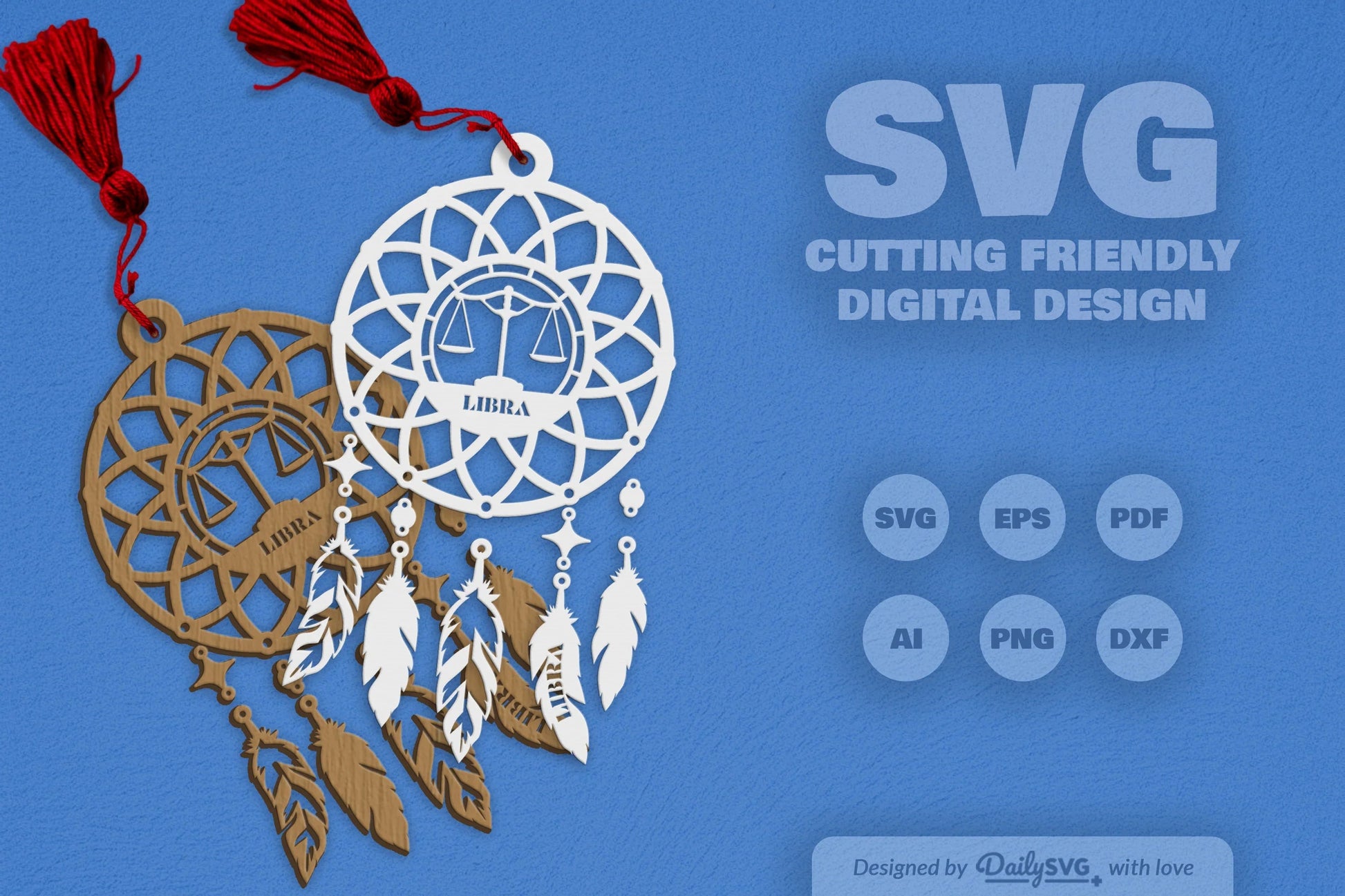 Libra Dream Catcher Set SVG Bundle 7 - CraftNest - Digital Crafting and Art
