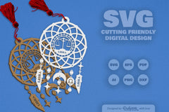 Libra Dream Catcher Set SVG Bundle 9 - CraftNest - Digital Crafting and Art