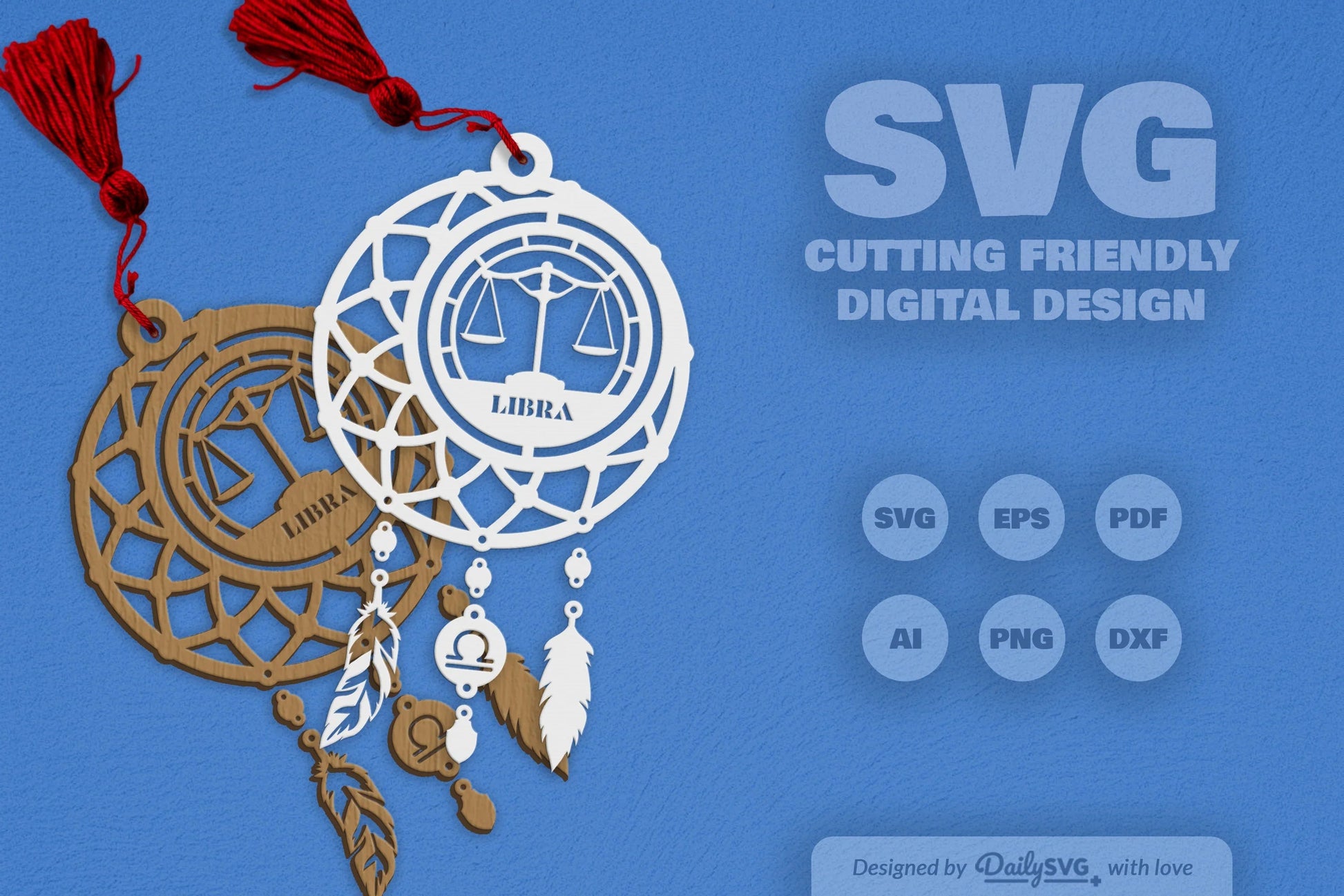 Libra Dream Catcher Set SVG Bundle - CraftNest - Digital Crafting and Art