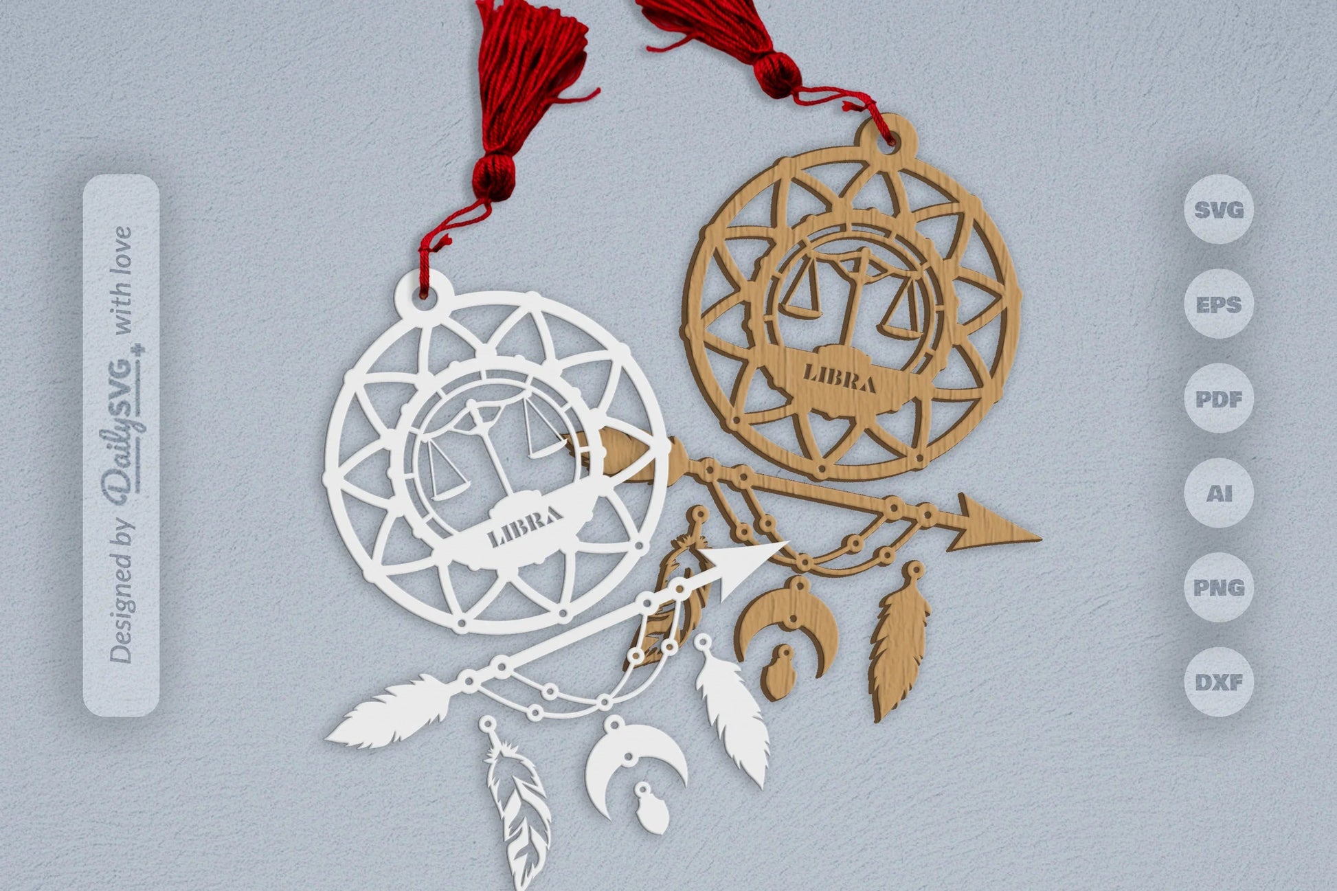 Libra Dream Catcher Set SVG Bundle 2 - CraftNest - Digital Crafting and Art