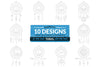Libra Dream Catcher Laser Cut Clipart Set