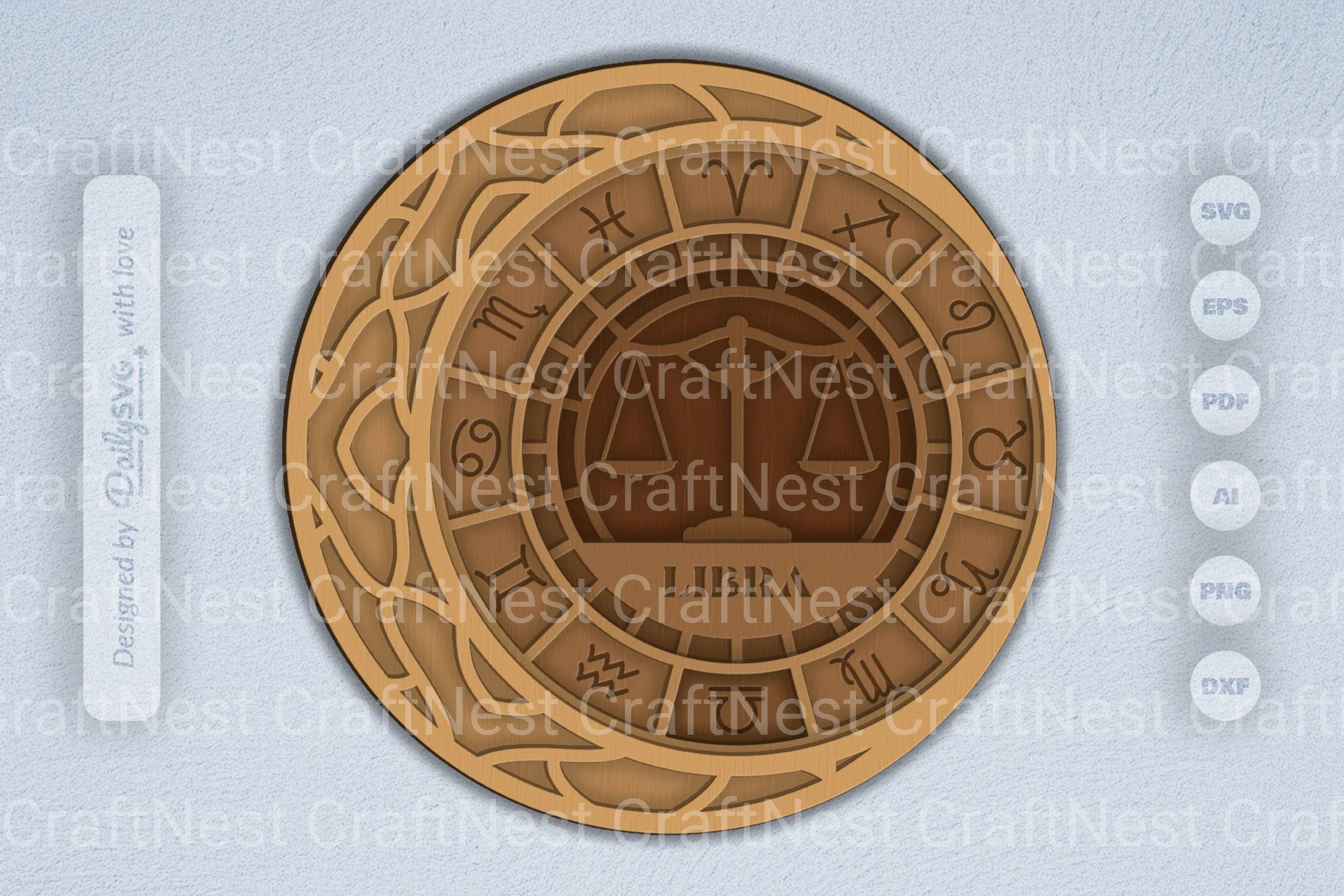 Libra Zodiac Laser Cut SVG Bundle