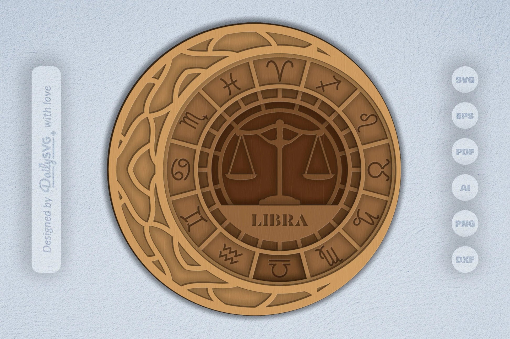 Libra Zodiac Laser Cut SVG Bundle - CraftNest - Digital Crafting and Art