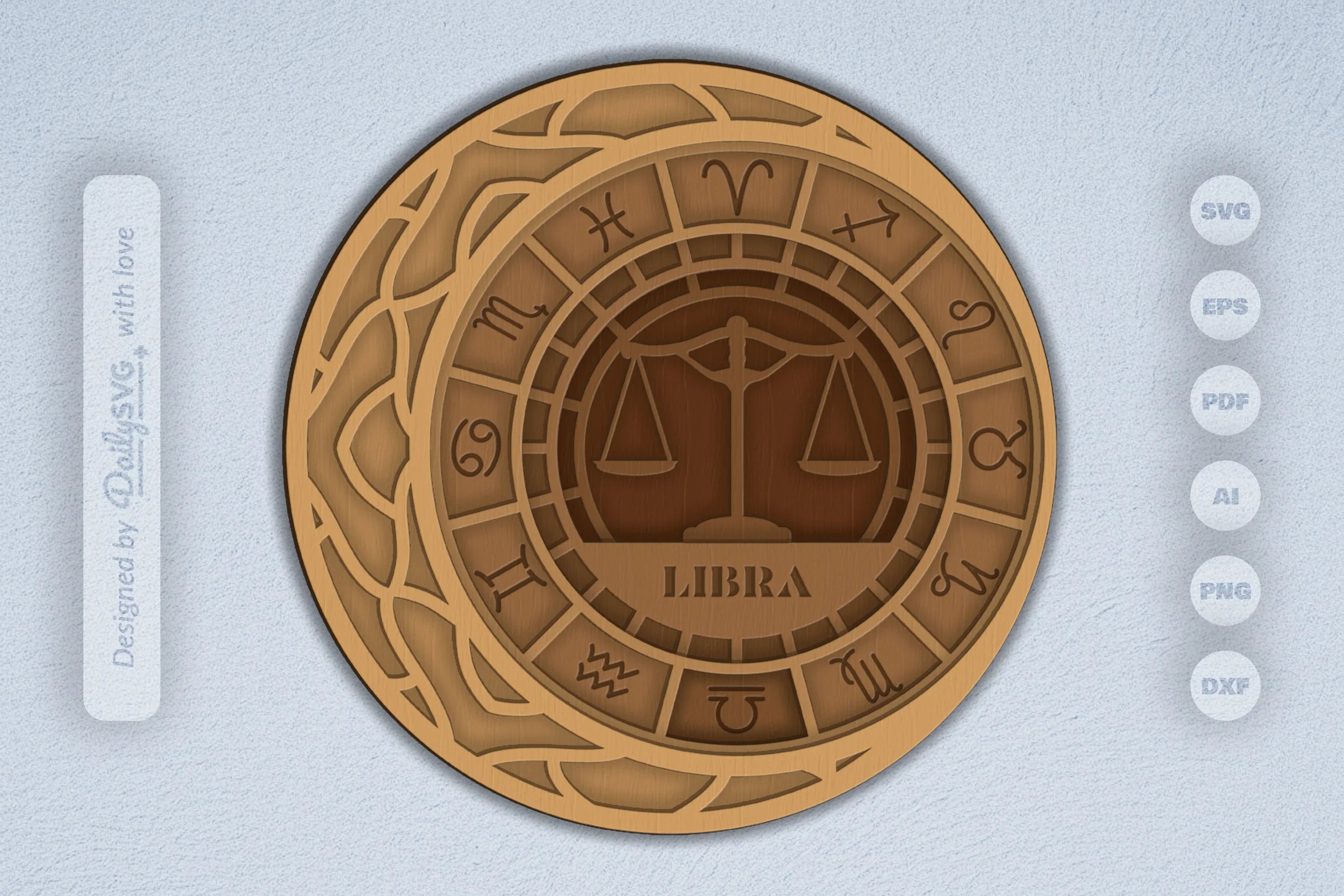 Libra Zodiac Laser Cut SVG Bundle - CraftNest - Digital Crafting and Art