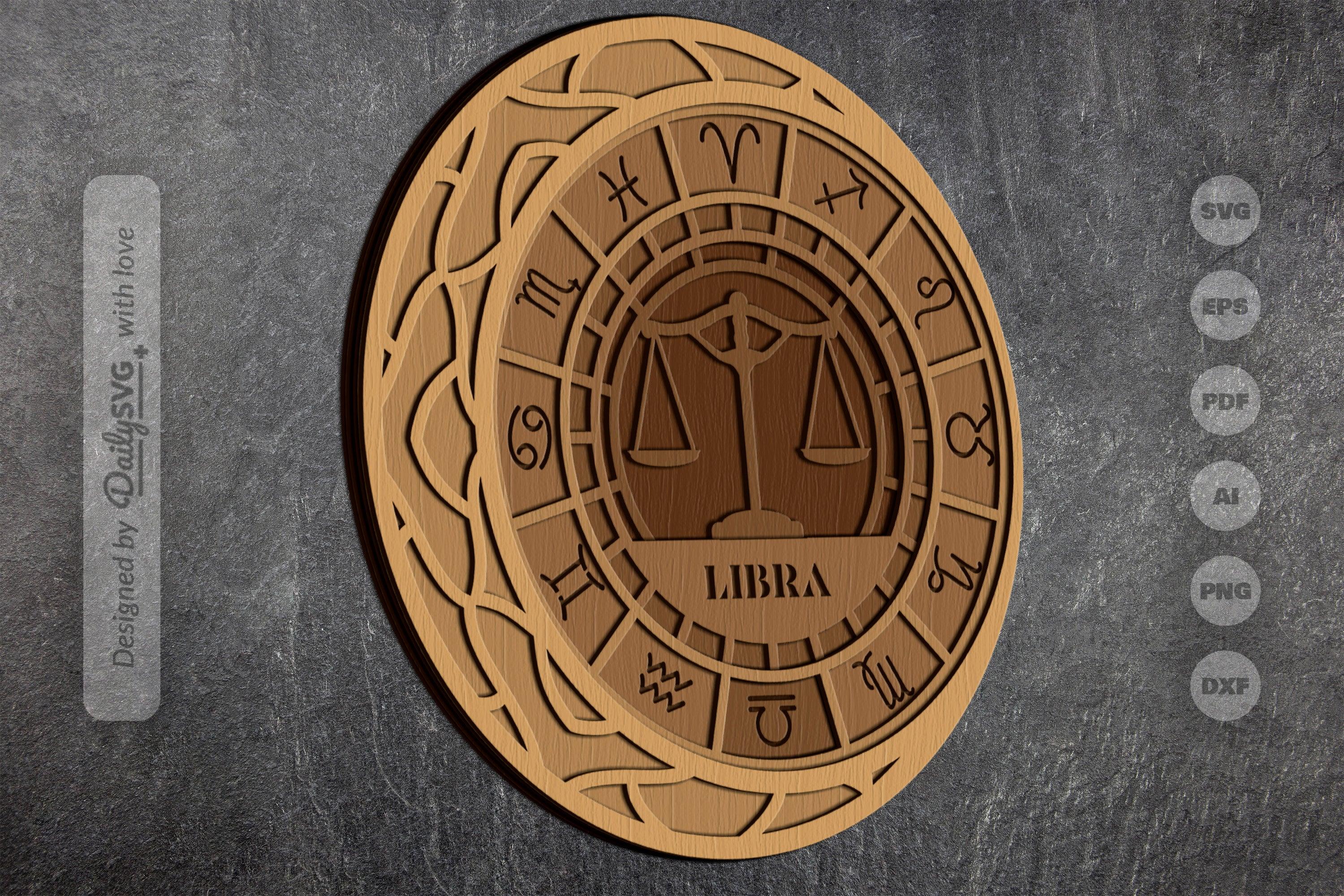 Libra Zodiac Laser Cut SVG Bundle - CraftNest - Digital Crafting and Art