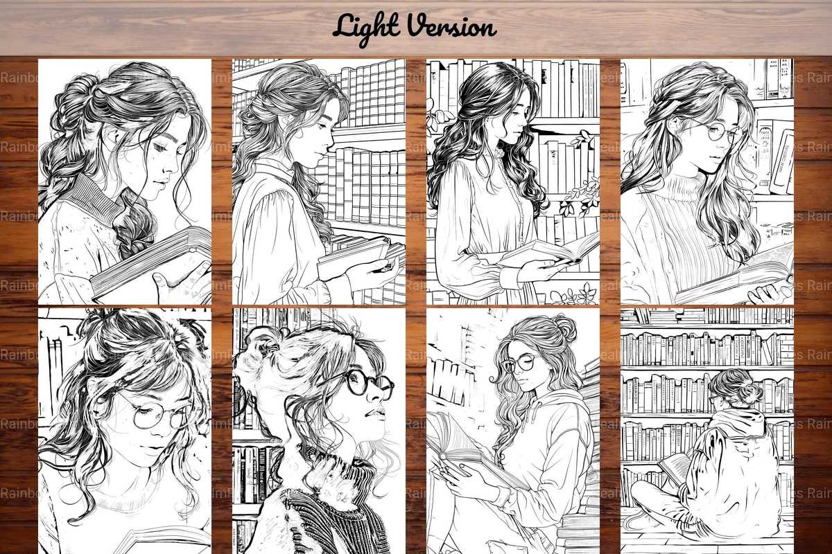 Librarian Coloring Books - CraftNest - Digital Crafting and Art