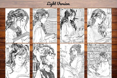 Librarian Coloring Books - CraftNest - Digital Crafting and Art
