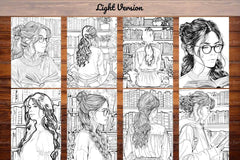 Librarian Coloring Books - CraftNest - Digital Crafting and Art