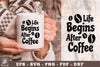 Life Begins After Coffee Mug Design Clipart Bundle