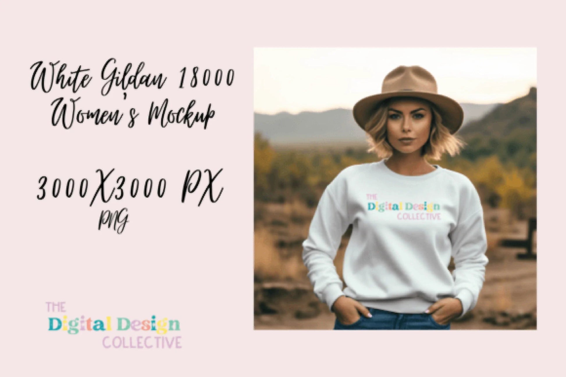 Stylish Gildan 18000 Sweater Lifestyle Mockup - CraftNest - Digital Crafting and Art